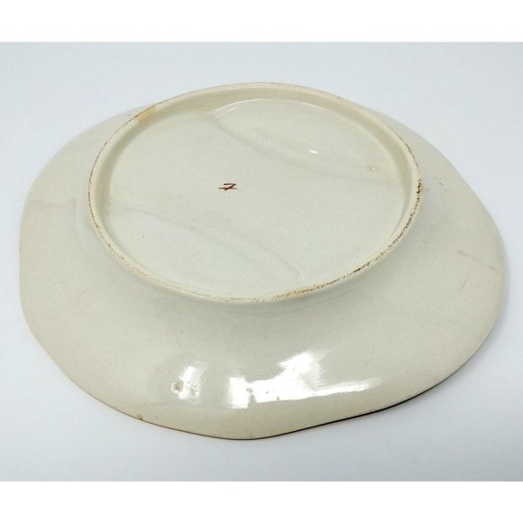 Antique French Asparagus Plate UNKNOWN Maker's Mark EMBREE Made in France 42/7 - Picture 5 of 7